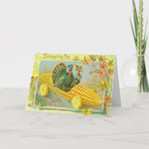 Cartes Pour Fêtes Annuelles Déchets Dans Une Voiture À Maïs