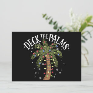 Cartes Pour Fêtes Annuelles Deck Les Palms Tropical Hawaii Christmas Palm Tree