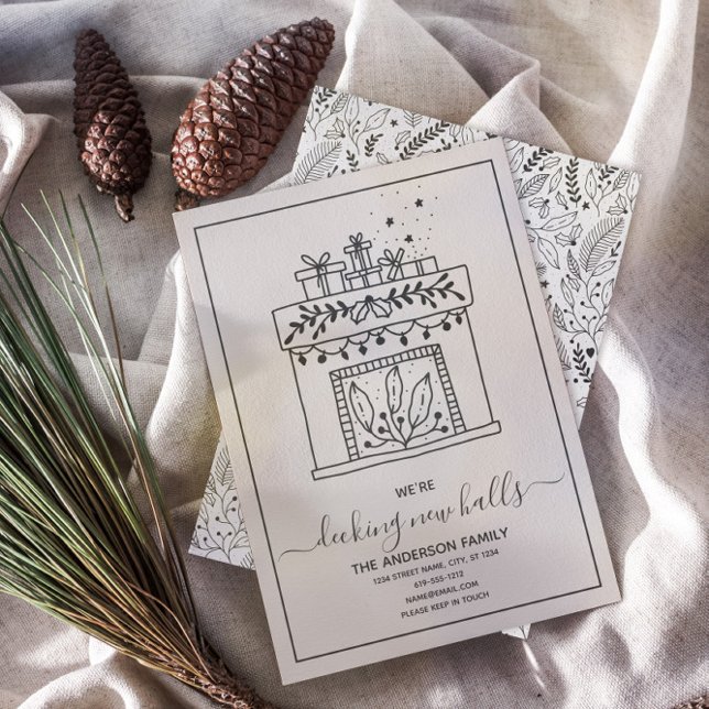 Cartes Pour Fêtes Annuelles Deck moderne Nouvelles Halls Déménagement Faire-pa (Créateur téléchargé)