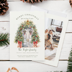 Cartes Pour Fêtes Annuelles Deck New Halls New Home Christmas Holiday Card