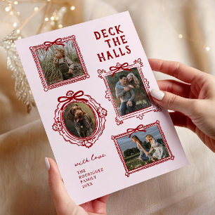 Cartes Pour Fêtes Annuelles Deck The Halls 4 Cadre photo Noël