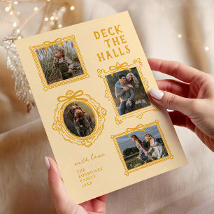 Cartes Pour Fêtes Annuelles Deck The Halls 4 Cadre photo Noël