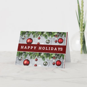 CARTES POUR FÊTES ANNUELLES DÉCOR DE VACANCES DE NOËL