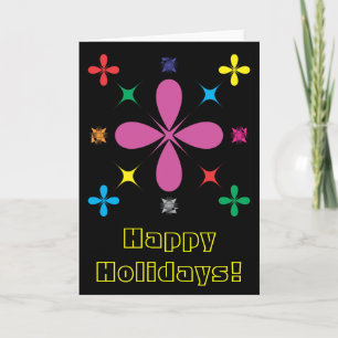 Cartes Pour Fêtes Annuelles Décor graphique de Noël, Joyeuses Fêtes !