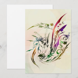 Cartes Pour Fêtes Annuelles Décor Peacock   Design moderne