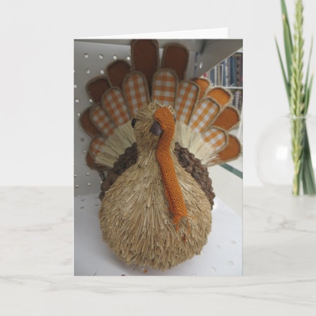 Cartes Pour Fêtes Annuelles Décoration de dinde (Devant)