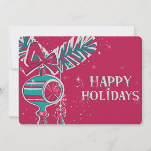 Cartes Pour Fêtes Annuelles Décoration de Noël au milieu du siècle moderne
