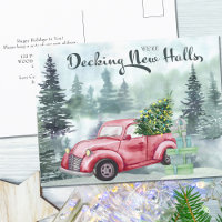 Décoration de nouveaux halls camion rouge de Noël