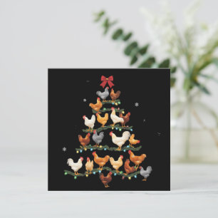Cartes Pour Fêtes Annuelles Décoration de sapin de Noël à poulet Amateur de po