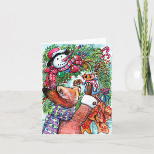 Cartes Pour Fêtes Annuelles Décoration des couronnes