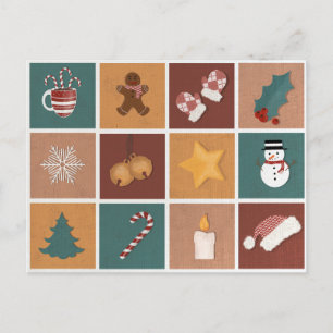 Cartes Pour Fêtes Annuelles Décorations classiques de Noël