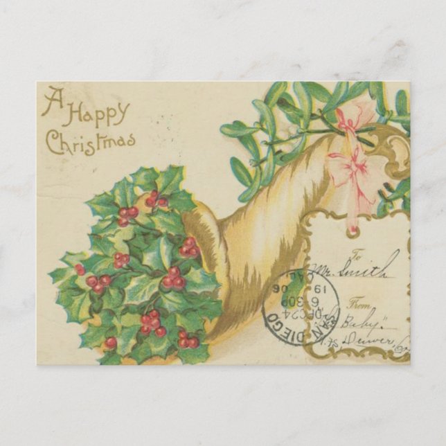 Cartes Pour Fêtes Annuelles Décorations de Noël (Devant)
