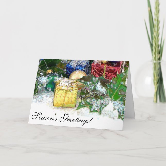Cartes Pour Fêtes Annuelles Décorations de Noël (Devant)