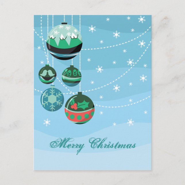 Cartes Pour Fêtes Annuelles Décorations de Noël (Devant)