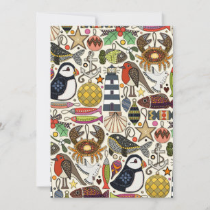 Cartes Pour Fêtes Annuelles décorations de Noël côtières perle