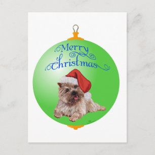 Cartes Pour Fêtes Annuelles Décorations de Noël de Terrier Cairn