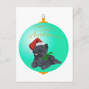 Cartes Pour Fêtes Annuelles Décorations de Noël de Terrier Cairn