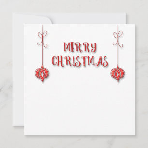 Cartes Pour Fêtes Annuelles Décorations de Noël suspendues personnalisées