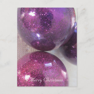 Cartes Pour Fêtes Annuelles Décorations de Noël violettes