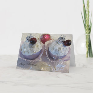 Cartes Pour Fêtes Annuelles Décorations de sapin de Noël en forme de Cupcake
