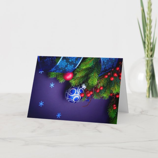 Cartes Pour Fêtes Annuelles Décorations de vacances (Devant)