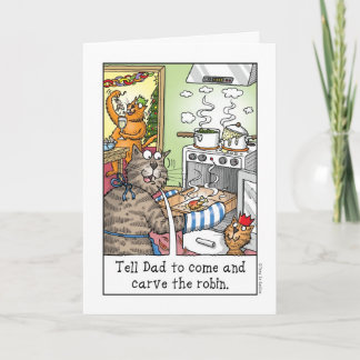 Cartes Pour Fêtes Annuelles Découpez le merle !