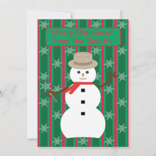 Cartes Pour Fêtes Annuelles Découvrez le détective de l'homme de neige de Noël