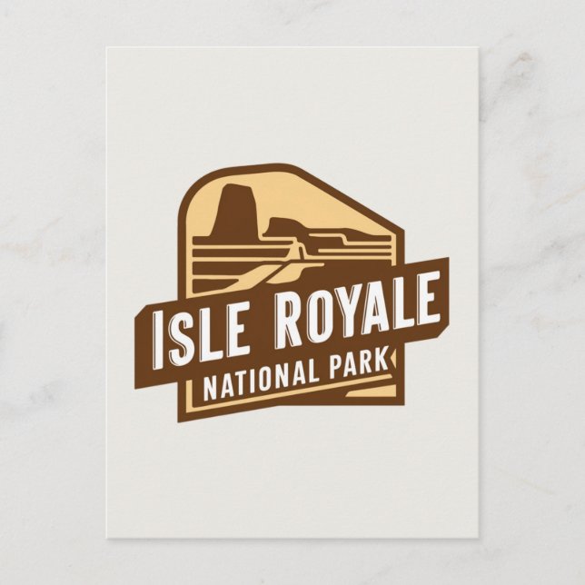 Cartes Pour Fêtes Annuelles Découvrez le parc national de l'Isle Royale (Devant)