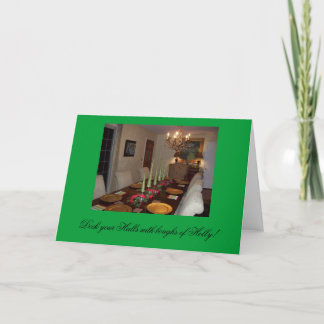 Cartes Pour Fêtes Annuelles Découvrir vos halls avec des boughs de Holly
