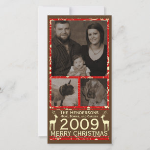 Cartes Pour Fêtes Annuelles Deer c'est Noël ! Photocarte de vacances