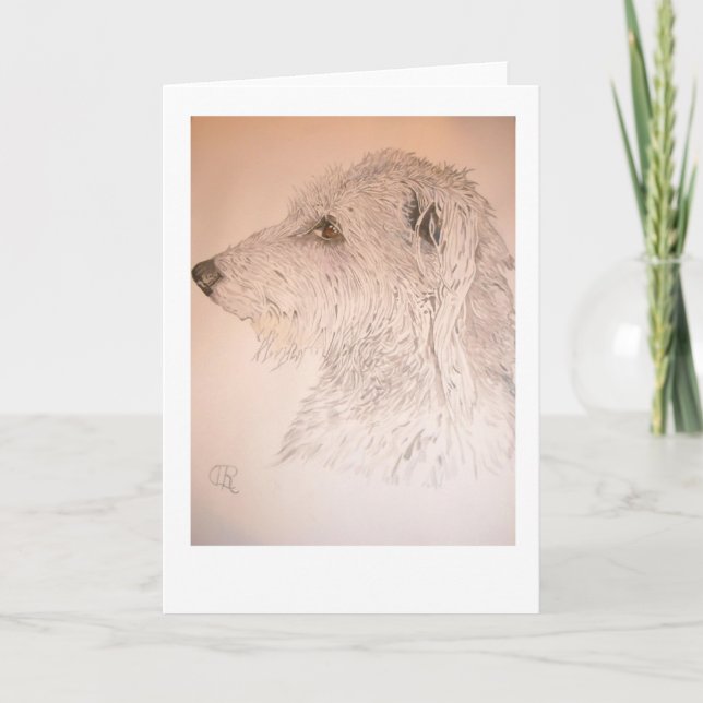 Cartes Pour Fêtes Annuelles Deerhound (Devant)