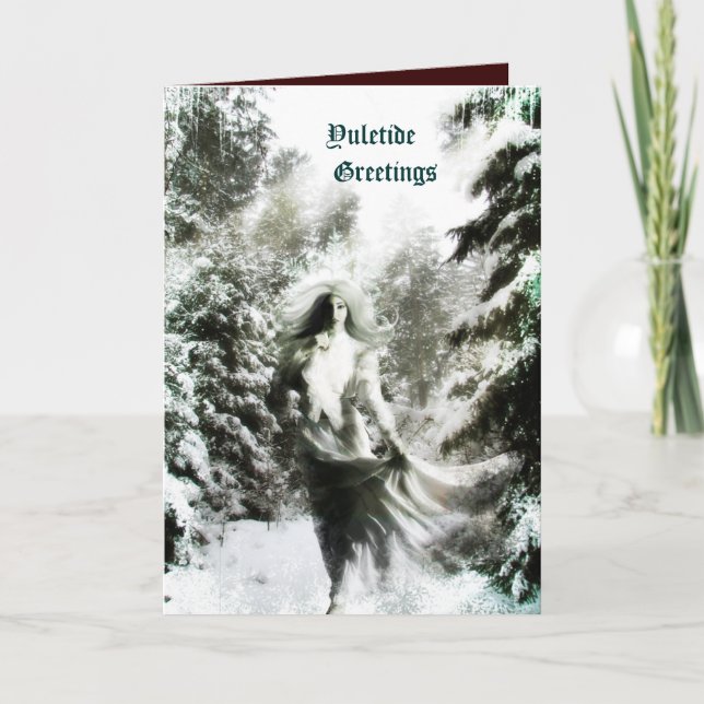 Cartes Pour Fêtes Annuelles Déesse de Noël (Devant)