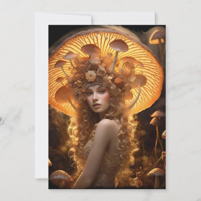 Cartes Pour Fêtes Annuelles Déesse d'enseignant d'or (Devant)