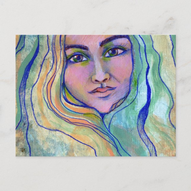 Cartes Pour Fêtes Annuelles Déesse des mers (Devant)