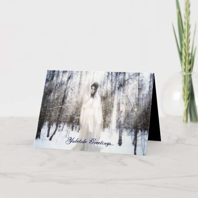 Cartes Pour Fêtes Annuelles Déesse d'hiver (Devant)