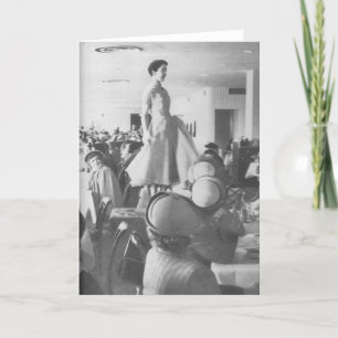 Cartes Pour Fêtes Annuelles Défilé de mode à la salle de thé