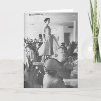 Cartes Pour Fêtes Annuelles Défilé de mode à la salle de thé