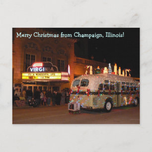 Cartes Pour Fêtes Annuelles Défilé de Noël de champagne