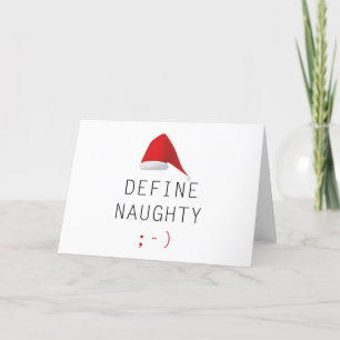 Cartes Pour Fêtes Annuelles Définir Naughty