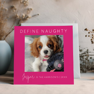 Cartes Pour Fêtes Annuelles Définir Naughty   5 photos en collage   Noël