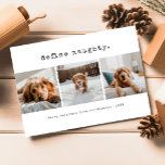 Cartes Pour Fêtes Annuelles Définir Naughty Funny Pet Dog Photo Noël<br><div class="desc">Présentant notre "Define Naughty Funny Pet Dog Photo Christmas Holiday Card", une option délicieuse et humoristique pour embrasser l'esprit festif avec votre compagnon de fureur. Cette carte comporte un chien de compagnie ludique et ajoute une touche comique à la liste traditionnelle de comportement des fêtes. Si vous êtes un amoureux...</div>