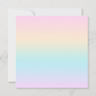 Cartes Pour Fêtes Annuelles dégradé de couleur pastel