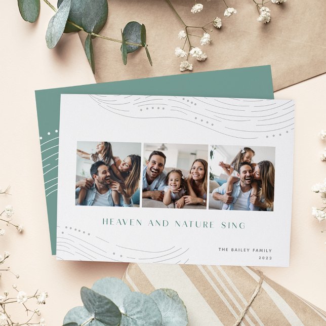 Cartes Pour Fêtes Annuelles Dégustation hivernale | 3 Collage photo (Créateur téléchargé)