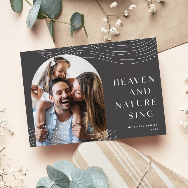 Cartes Pour Fêtes Annuelles Dégustation hivernale | Photo unique (Créateur téléchargé)