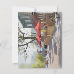 Cartes Pour Fêtes Annuelles Déjeuner Printemps En Aquarelles