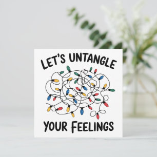 Cartes Pour Fêtes Annuelles Démêlons vos sentiments Conseillère scolaire 