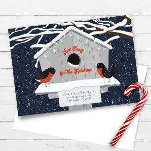 Cartes Pour Fêtes Annuelles Déménagement de la marine de vacances de Faire-par