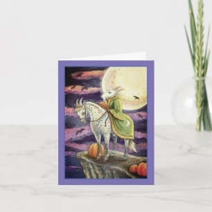 CARTES POUR FÊTES ANNUELLES DÉMON CHÈVRE, CHEVAL SÛR PIED FANTASY HALLOWEEN