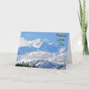 Cartes Pour Fêtes Annuelles Denali - Peace Love Joy Salutation
