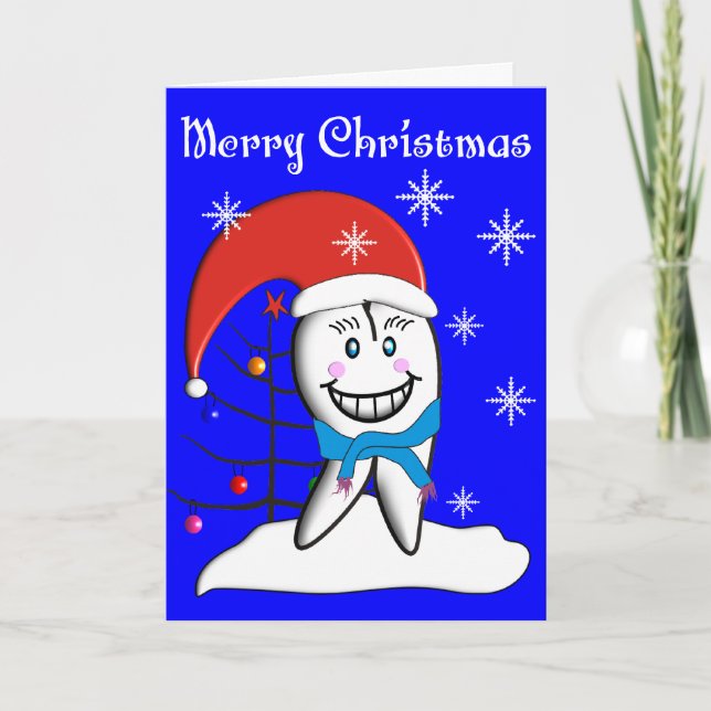 Cartes Pour Fêtes Annuelles Dentist Christmas Toot CardsWith Tooth Decorations (Devant)